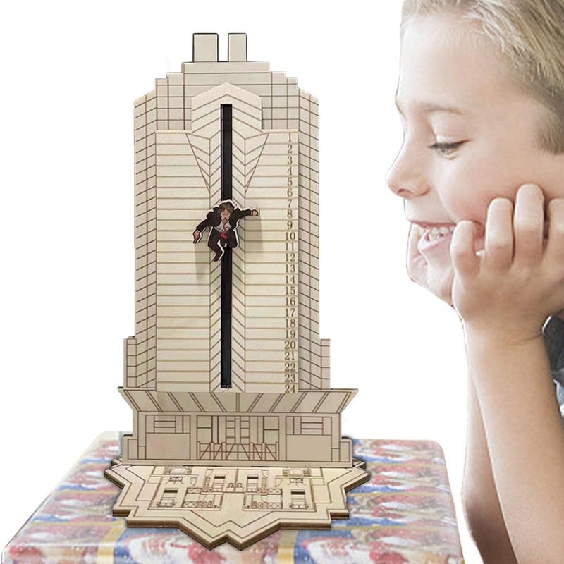 woobles Christmas Die Hard Advent Calendar 2022 Wooden Count Down Calendars for Tabletop, Hans Gruber Advent Calendar, Christmas Countdown Advent Calendars Funny Gifts - Image 1